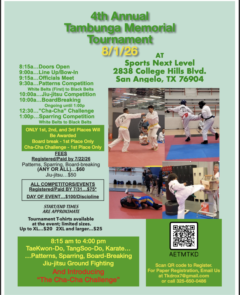 August Competition san angel taekwondo